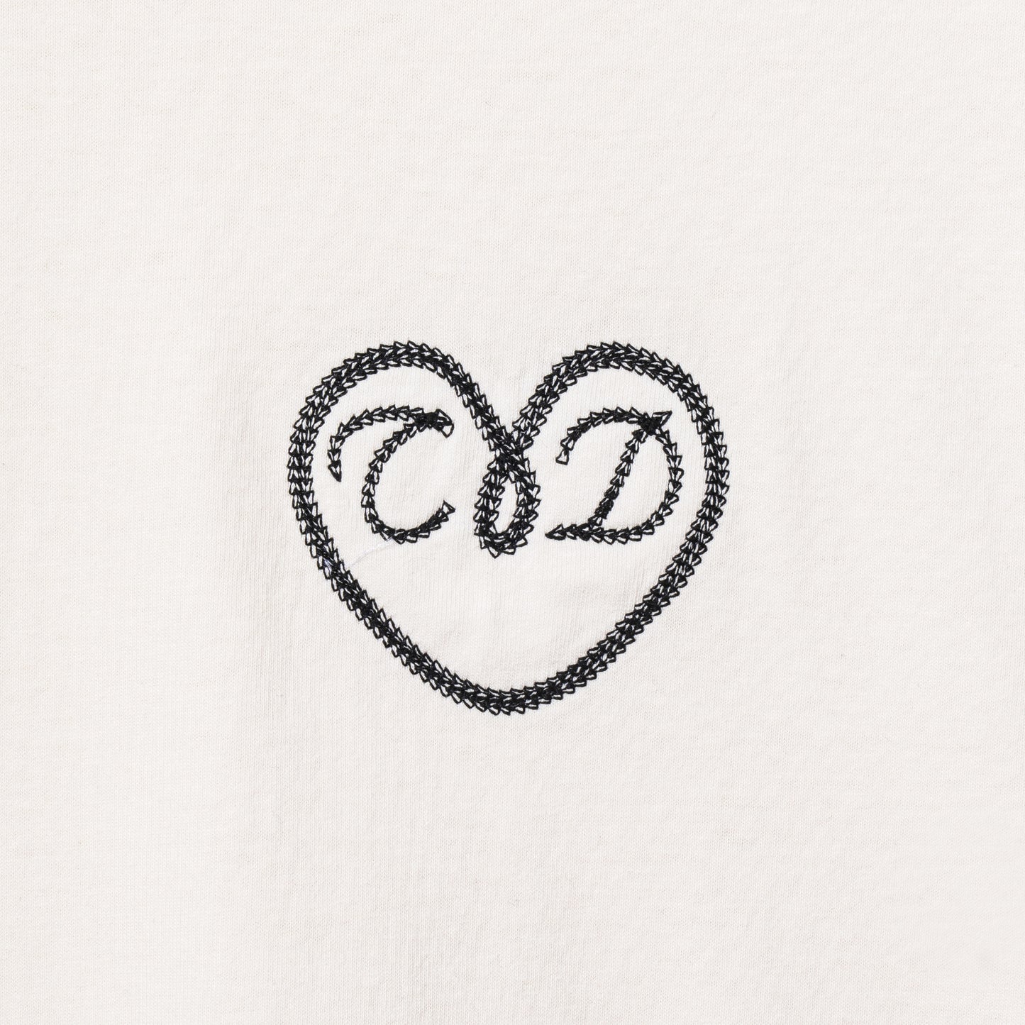 HEART T SHIRT WHITE